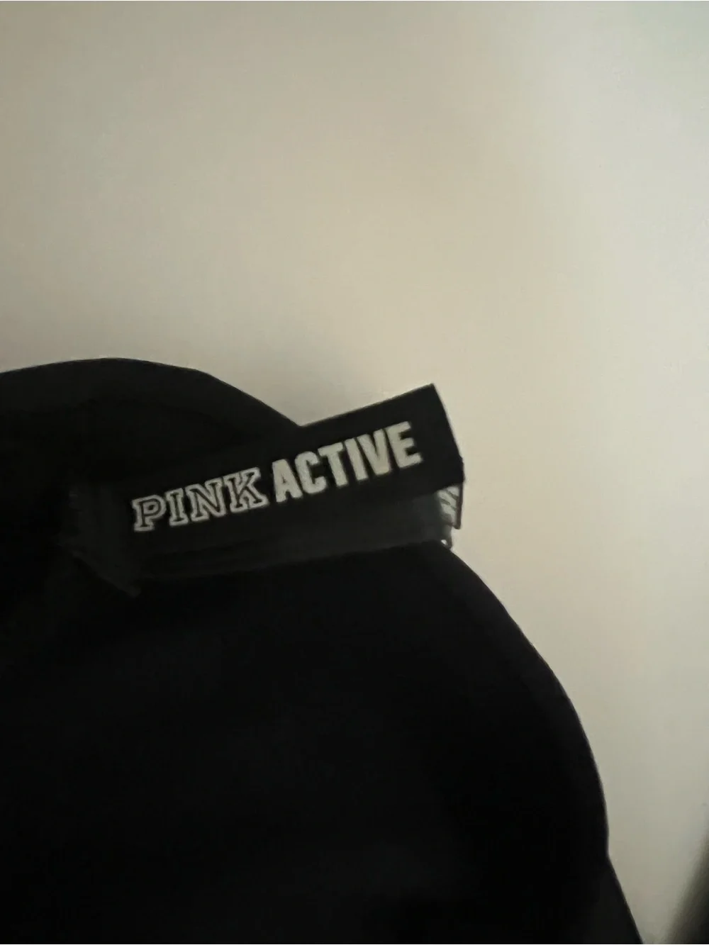 PINK active Black Ruched Spaghetti Strap Camisole